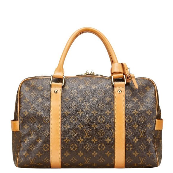 LOUIS VUITTON Brown Monogram Leather Boston Bag - Picture 1 of 13